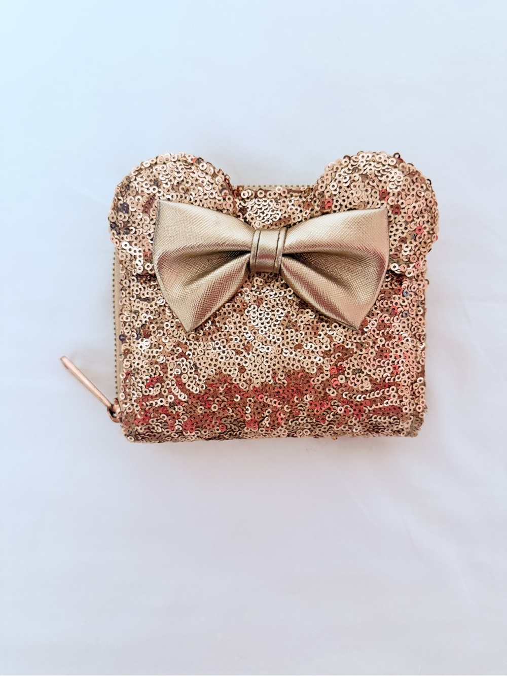 Loungefly Disney Parks Rose Gold Sequin Wallet